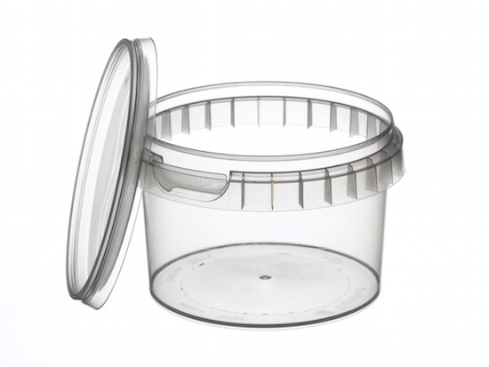 Verzegelbaar TP beker-pot-bak met diameter 95 mm. en inhoud 280 ml. - Joop Voet Verpakkingen